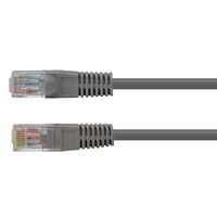 CERTECH Cat6 24AWG U/UTP RJ45 Patch Lead, 10m, Grey PVC Jacket
