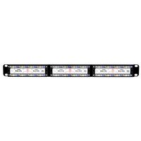 CERTECH 24 Port 19" Cat6 UTP Patch Panel, 110 Termination