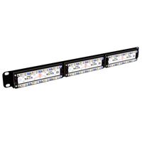 CERTECH 24 Port 19" Cat6 UTP Patch Panel, 110 Termination