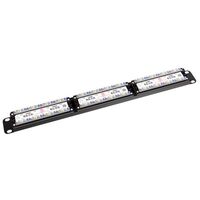 CERTECH 24 Port 19" Cat6 UTP Patch Panel, 110 Termination