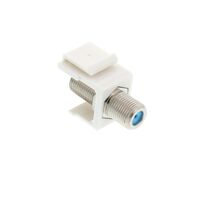 F-F Keystone Connector - White