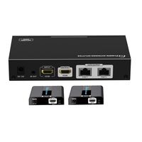 1 x 2 HDMI PoC Extender Splitter over Cat6. 4K@60Hz to 70 Metres
