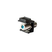 F-F Keystone Connector - Black