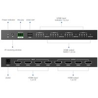 4x4 HDMI Matrix Switch, 4K@60Hz HDR