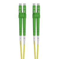 LCA-LCA OS2 (G657A1) Duplex Fibre Lead, Yellow LSZH Jacket - 2m