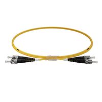 ST-ST OS2 (G657A1) Duplex Fibre Lead, Yellow LSZH Jacket - 3m