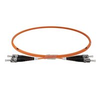 ST-ST OM1 Duplex Fibre Lead, Orange LSZH Jacket - 2m