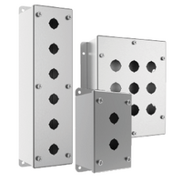 Control Stn SS 205x90x90 IP66/67 3x 30.8mm PB Hole