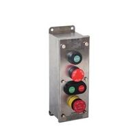 Ctrl Stn SS 112x90x90 DblPB St/Stp TBS/CBS