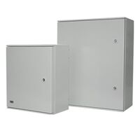 PD encl. IP65, 500x400x200, Opaque door, 1/4 turn