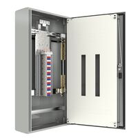 Superior IP66 2x24Pole DIN extension box, RAL7035