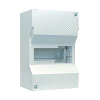 DIN Loadcentre Plastic 18 Pole, with accessories