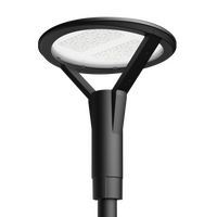 20W LED Post-Top, 4000K, 70 CRI, L7** lens, fits ^^60mm O/D round pole, black cast-aluminium case