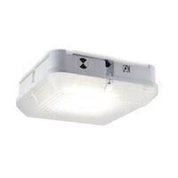 Chamaeleon III ceiling mount LED light, integrated microwave motion & PE sensors