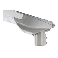 165W Zorro LED area/street light with adjustable connection to enable horizontal & vertical mounting, fits 60mm OD round pole