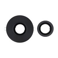 Stanilite Single Point Platinum Emergency Spitfire Round Black Adaptor Rings for LED Spitfires