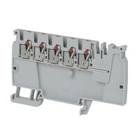 Allen-Bradley 1492-P Push-in Power Distribution Terminal 2.5mm 5 Red Conductor Entries End Grey