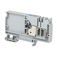 Allen-Bradley 1492-P Push-in Power Distribution Terminal 10mm 1 Blue Conductor Entries Feed In Grey