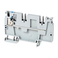 Allen-Bradley 1492-P Push-in Power Distribution Terminal 4mm 1 GND 1 Blue CON Entries End Grey