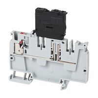 Allen-Bradley 1492-P Push-in Power Distribution Terminal 4mm 1 Red Fuse Block without IND End Grey