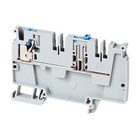Allen-Bradley 1492-P Push-in Power Distribution Terminal 4mm 1 Blue Knife Disconnect End Grey