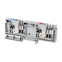 Allen-Bradley 1492-P Push-in Power Distribution Terminal 10mm 1 Red 1 Blue Distribution Feed In Grey