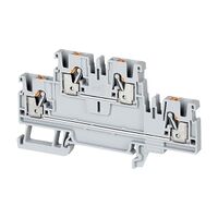 Allen-Bradley 1492-P Push-in Terminal 2.5mm 2 Level 4 Conductor Entries Grey