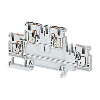 Allen-Bradley 1492-P Push-in Terminal 2.5mm 2 Levels Connected 4 Conductor Entries Grey