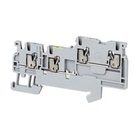 Allen-Bradley 1492-P Push-in Sensor Terminal 1.5mm 1 Level 3 Conductor Entries incl Ground Grey
