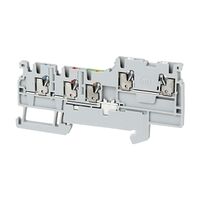 Allen-Bradley 1492-P Push-in Sensor Terminal 1.5mm 1 Level 4 Conductor Entries incl Ground Grey