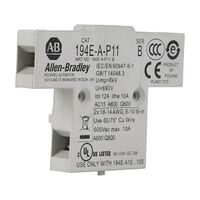 Allen-Bradley 194E Auxiliary Contact 1 N.O + 1 N.C for 194EA Base/DIN Rail mount 16 - 100A