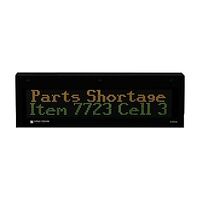 Spectrum Controls InView Terminal 1 to 4 Line 12 to 24 Characters Tricolor Red