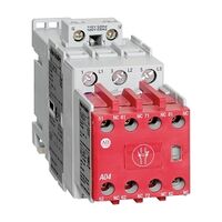 Allen-Bradley 100SC Safety Contactor 11kW 3Pole 24VDC Coil 2NO 3NC Contact Aux Bifuracated Contact