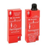 Allen-Bradley 440N Ferrogard FRS21 ABS Switch Actuator 250VAC 2A 2NC Safety 1NO Aux 6Pin DC Micro QD
