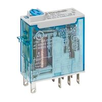 Finder 46 Series Miniature Relay 8A 2 CO 48V DC Coil with PB plus LED plus Mech. Indicator