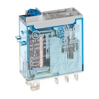 Finder 46 Series Miniature Relay 16A 1 CO 24V DC Coil with PB plus LED plus Mech. Indicator