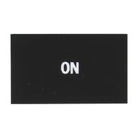 Sprecher and Schuh D7 Legend Plate 30 x 50 mm Snap in Black with White Text ON