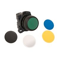 Sprecher and Schuh D7 Pushbutton 22.5mm Hangsell Pack Plastic Flush Operator 1 NO Multi Colour Caps
