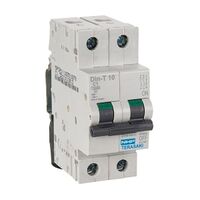 NHP DIN-T Miniature Circuit Breaker 10kA 2Pole 0.5 C Curve