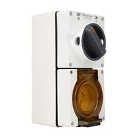 NHP ISO Switched Socket Outlet, 3 Flat Pins 20A 250V AC, w/ Base, RW