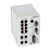 AB Stratix 5700 Managed Switch 10 Ports, 8 x 100MB Copper, 2 x 1GB Combo, Full