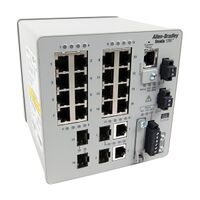 AB Stratix 5700 Managed Switch 20 Ports, 16 x FE Copper, 2 x 1GB Combo, 2 x FE Fiber SFP, Full, DLR
