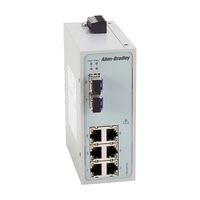 AB Stratix 2000 Unmanaged switch, 6 x 100MB copper ports, 2x 100MB Singlemode Fiber SFP