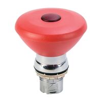 Allen-Bradley 800F E Stop 22.5mm Head Only Metal Mushroom Head Push Pull 60mm Red Illuminated
