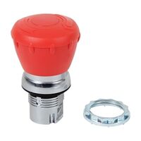 Allen-Bradley 800F E Stop 22.5mm Complete Metal Mushroom Head 40mm TTR Red 1NC