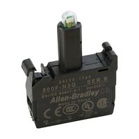 Allen-Bradley 800F Integrated LED Module Latch Mount 24V AC/DC Green