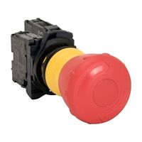 Allen-Bradley 800F E Stop 22.5mm Complete Plastic MOM MHRM Head 40mm TTR Non Illuminated Red 1NC
