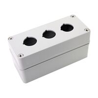 Allen-Bradley 800H Enclosure ThermoPlas Poly 3 Holes 3 4In Conduit Entry Grey for 30.5mm Pushbutton