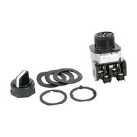 Allen-Bradley 800H Selector Switch 30.5mm Complete Plastic FS 3 POS N ILL Knob MAINT 1NO 1NC White