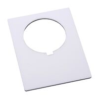 Allen-Bradley 800H Legend Plate 47 X 62mm, Jumbo, Blank, Grey